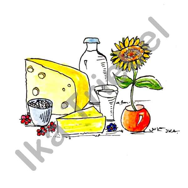 Milch und Käse